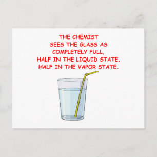 chemistry postcard