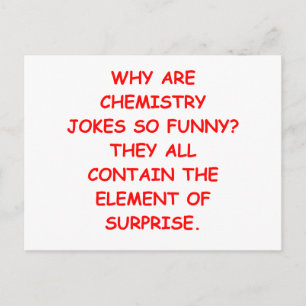 CHEMISTRY POSTCARD