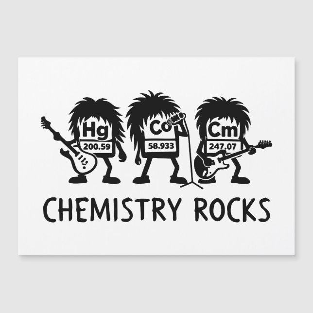Chemistry Rocks Science Rock Band (Front)