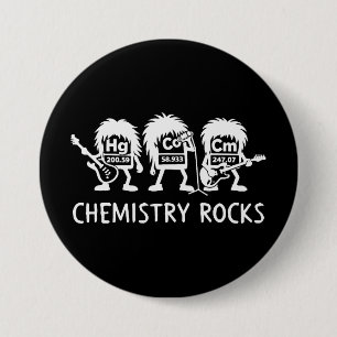 Chemistry Rocks Science Rock Band 3 Inch Round Button
