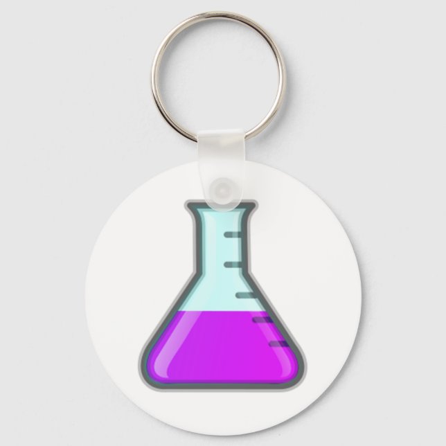 Chemistry Science Beaker Keychain (Front)