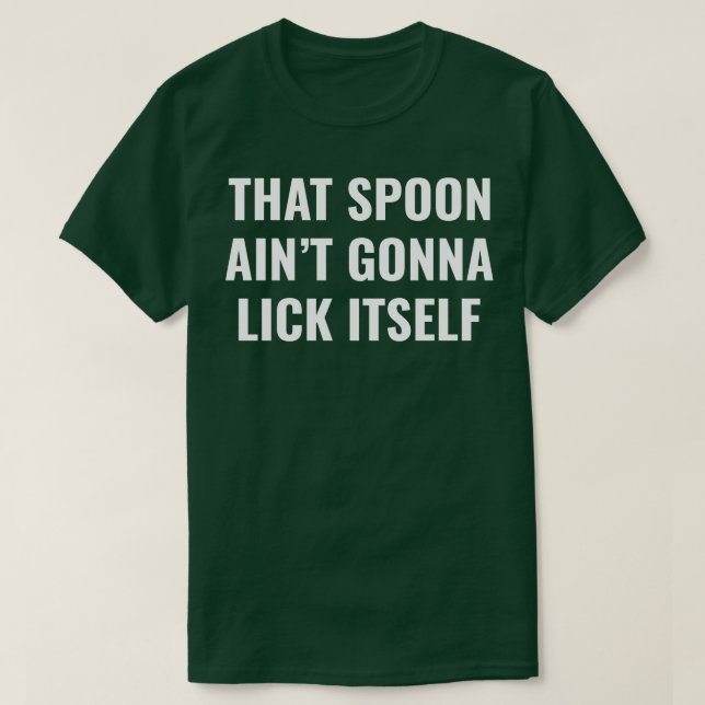 Chemistry Science Chemist Funny Laboratory Spoon T-Shirt (Design Front)