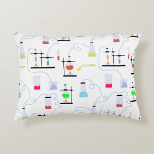 Chemistry Science Test Tubes Lab School Subject Accent Pillow