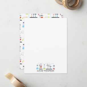 Chemistry Science Test Tubes Lab School Subject  Card