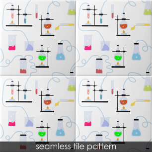Chemistry Science Test Tubes Lab School Subject Tile