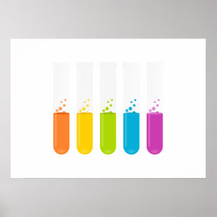 Chemistry Science Test Tubes Poster