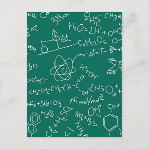 Chemistry scribbles postcard