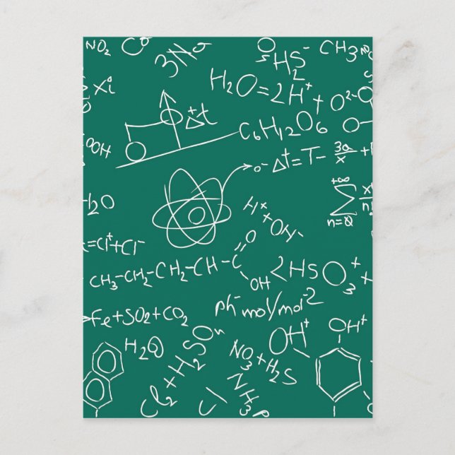 Chemistry scribbles postcard (Front)