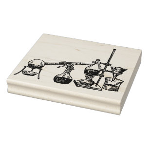 Chemistry Set Vintage Rubber Art Stamp