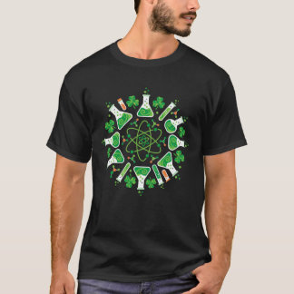 Chemistry Shamrock Scientist St Patricks Day T-Shirt