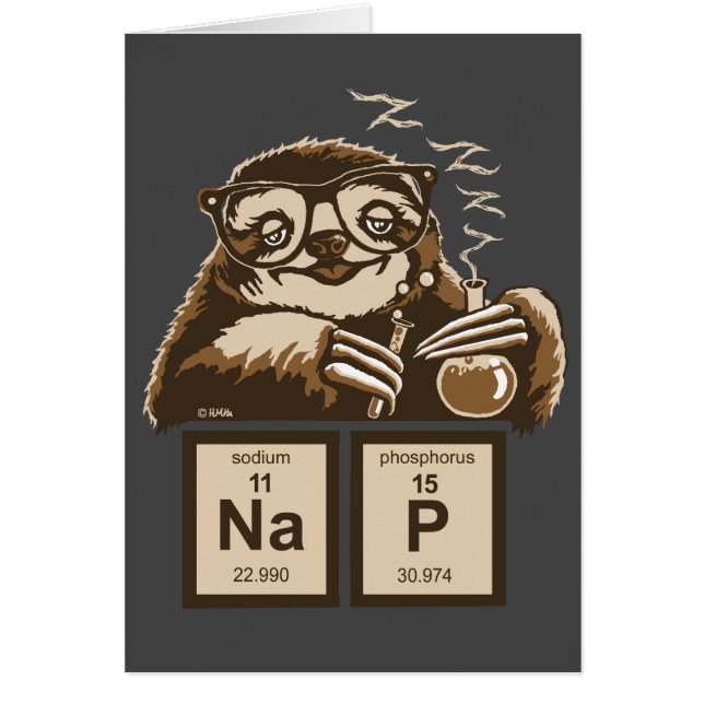 Chemistry sloth discovered nap (Front)