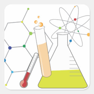 Chemistry Stuff Square Sticker