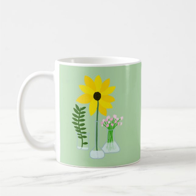 Chemistry Sunflower Coffee Mug (Left)
