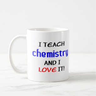 chemistry teach & love coffee mug