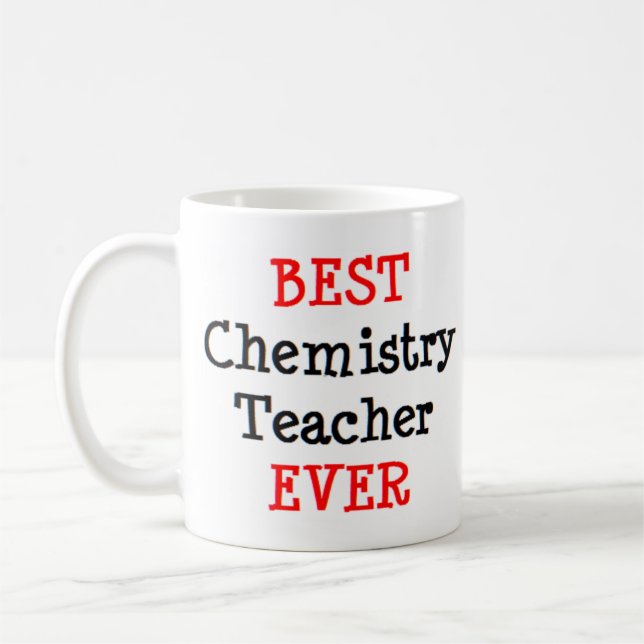 chemistry teacher, best coffee mug (Left)