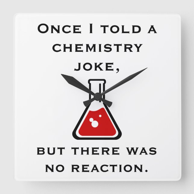 Chemistry Teacher Chemist Funny Gift Gifts Clock (Front)