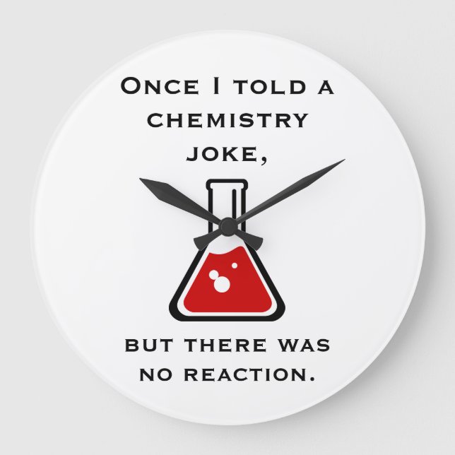 Chemistry Teacher Chemist Funny Gift Gifts Clock (Front)