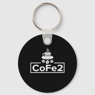 Chemistry Teacher Coffee Lover Keychain
