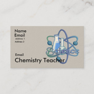 Chemistry Teacher Motto  Business Card