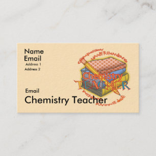 Chemistry Teacher Motto  Business Card