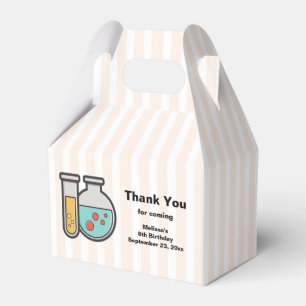 Chemistry Test Tube and Beaker Birthday Favor Box
