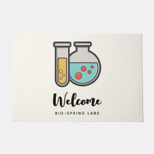 Chemistry Test Tube and Beaker Doormat