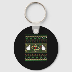 Chemistry Ugly Christmas Science Engineer Gift Keychain