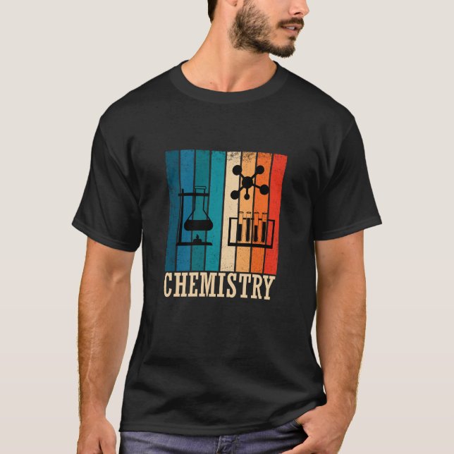 Chemistry vintage sunset retro chemist T-Shirt (Front)