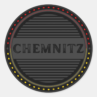 Chemnitz City Pride Emblem – German Identity Classic Round Sticker