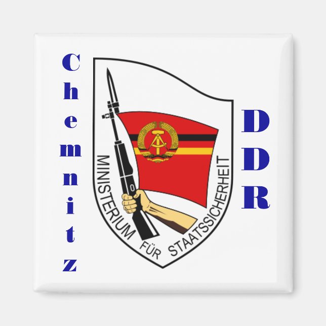 Chemnitz, Germany Stasi Magnet DDR (Front)