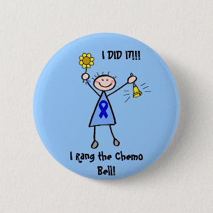Chemo Bell - Colon Cancer Woman 2 Inch Round Button