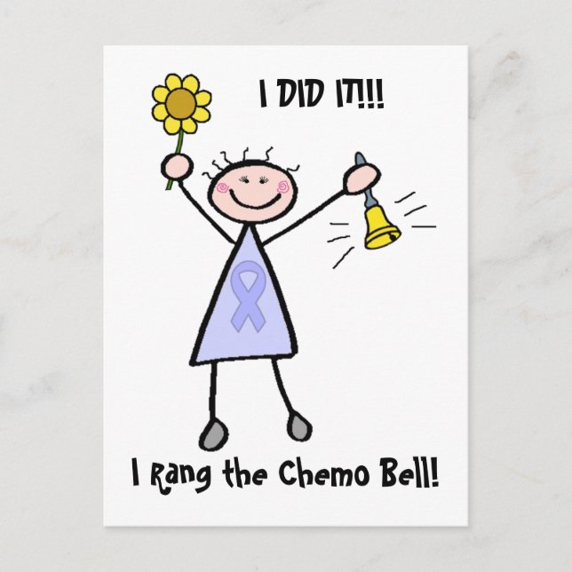 Chemo Bell - Woman General Cancer Postcard (Front)
