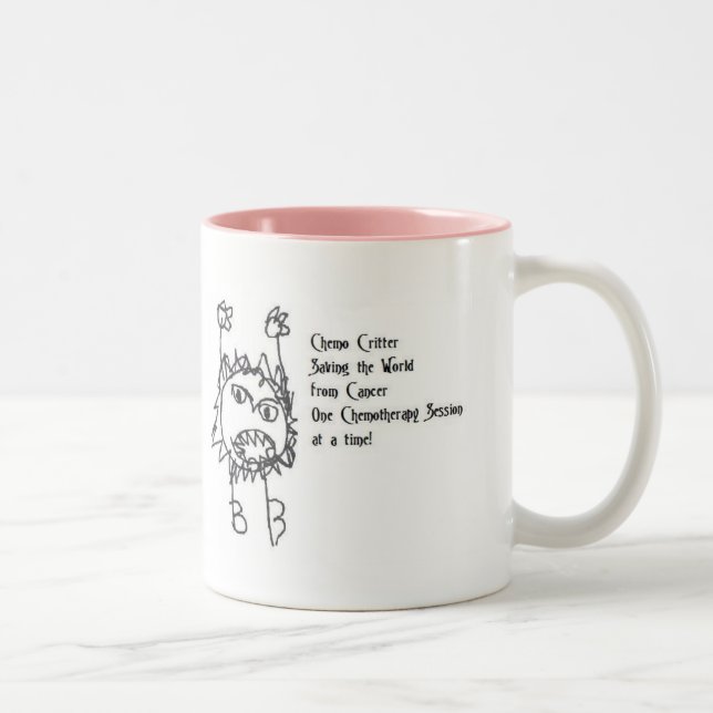 Chemo Critter Two-Tone Coffee Mug (Right)