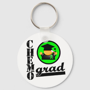 Chemo Grad Non Hodgkins Lymphoma Ribbon Keychain