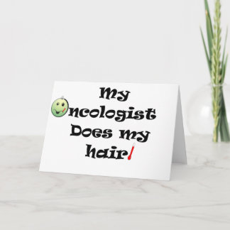 ChemoHair Blk Ltrs Card