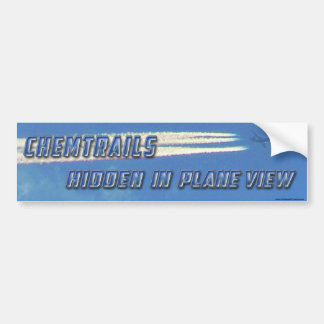 Chemtrails in Plane View Bumper Sticker