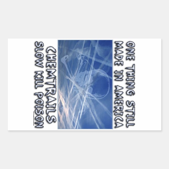 Chemtrails - Made in America Sticker (Front)