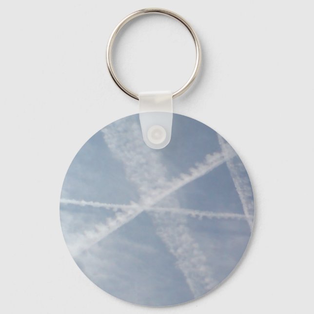 Chemtrails Over Spain Keychain (Front)