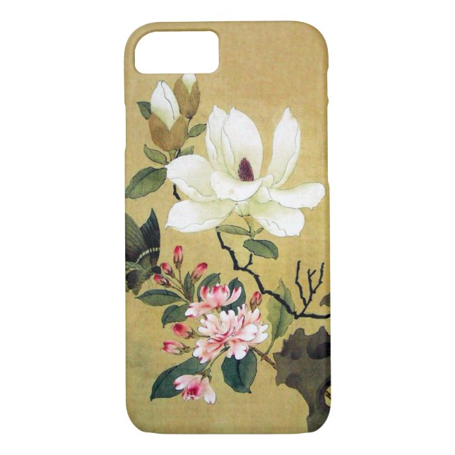 Chen Hongshou Magnolia and Erect Rock Case-Mate iPhone Case (Back)