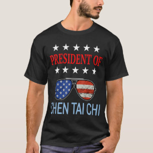Chen Tai Chi Healing  Usa Flag Therapist Saying T-Shirt