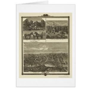 Chêne rouge, carte panoramique d'IA - 1875