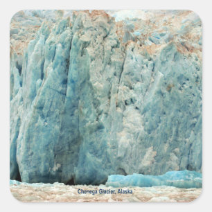 Chenega Glacier, Alaska Square Sticker
