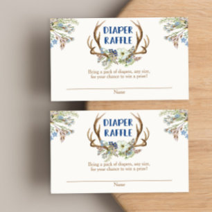 Chênes de cerfs baby shower rustique carte de tomb