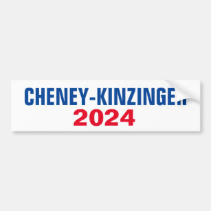 CHENEY KINZINGER 2024 BUMPER STICKER