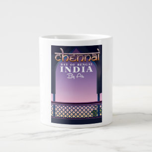 Chennai,Bay of Bengal in eastern India Large Coffee Mug