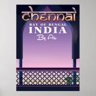 Chennai,Bay of Bengal in eastern India Poster