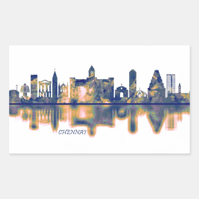 Chennai Skyline Sticker (Front)