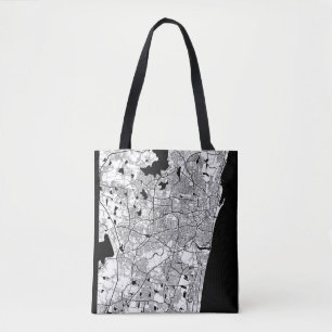 Chennai Tamil Nadu Map Tote Bag