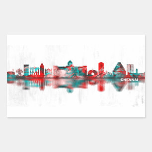 Chennai Tamil Nadu Skyline Sticker