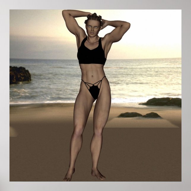 Chennel Johnson in Swimsuit Poster (Front)